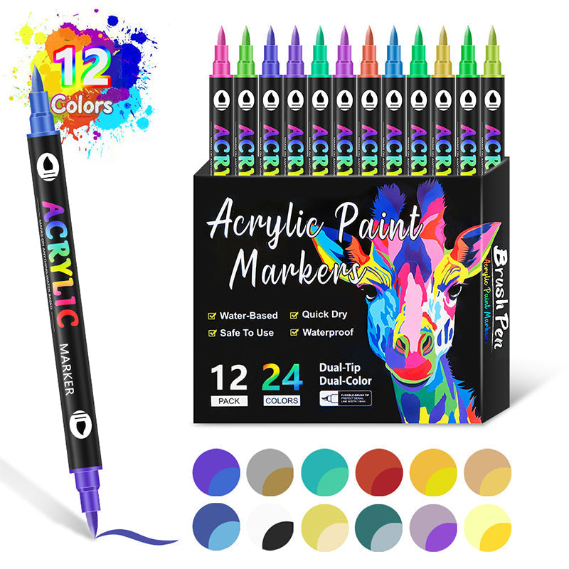 🌈Dual Tip Acrylic Paint Pen Marker