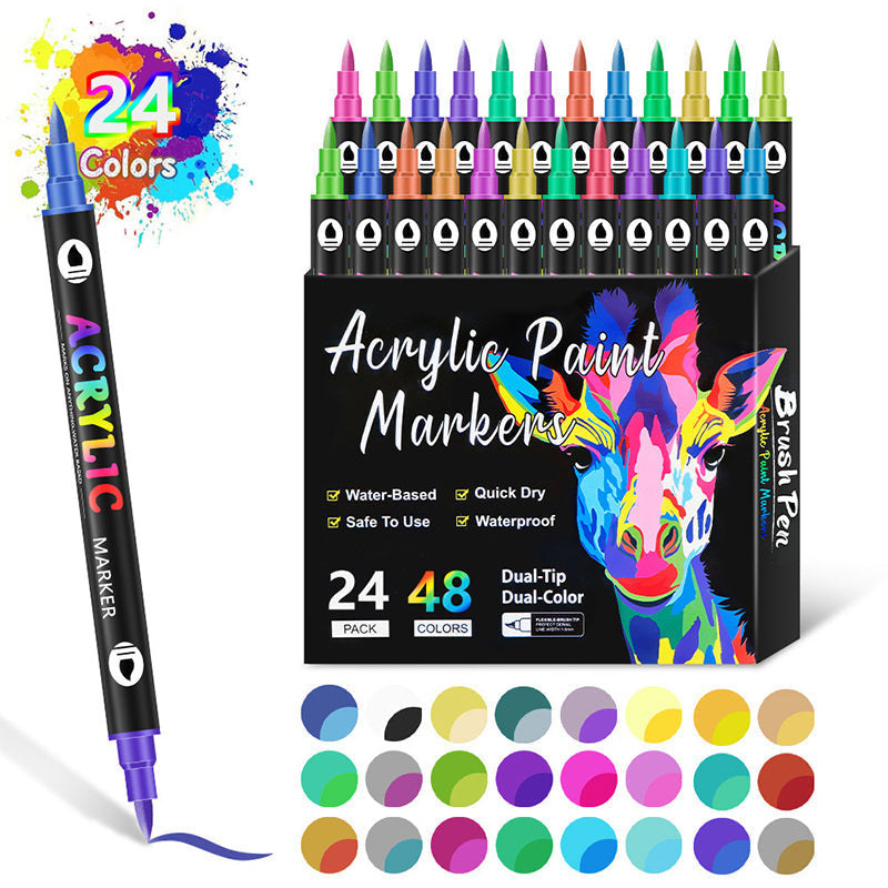 🌈Dual Tip Acrylic Paint Pen Marker