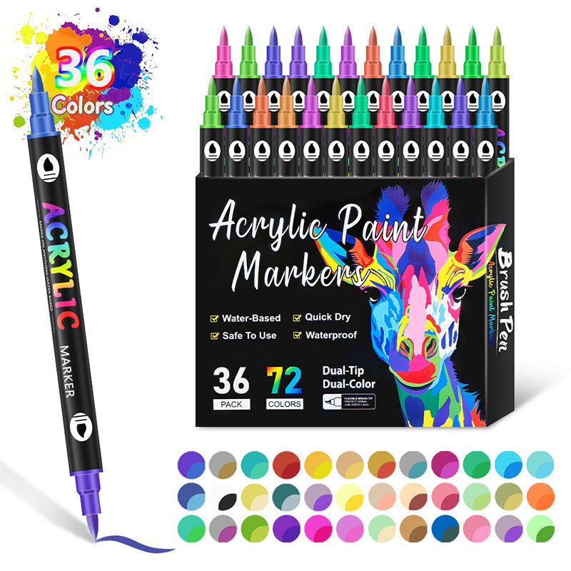 🌈Dual Tip Acrylic Paint Pen Marker