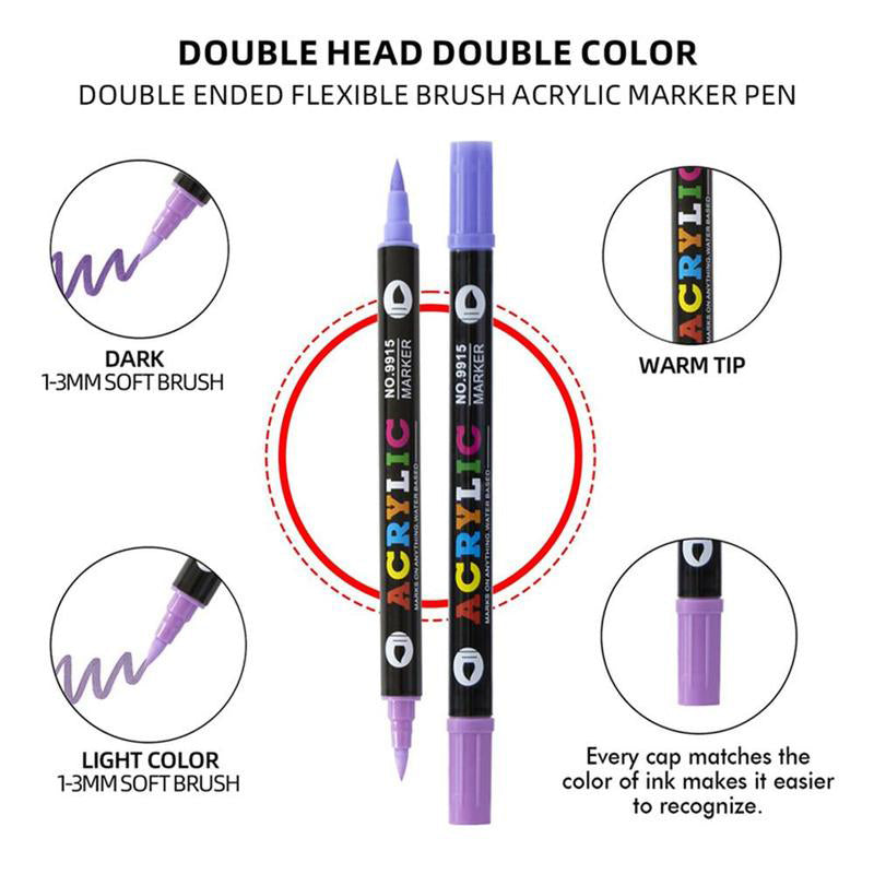 🌈Dual Tip Acrylic Paint Pen Marker