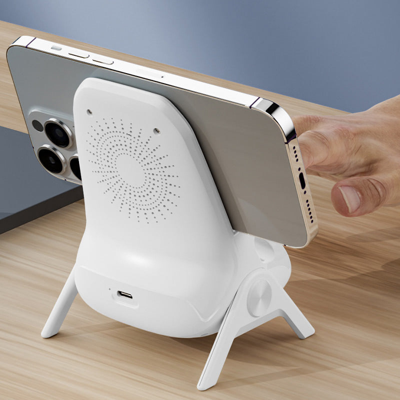 ✨ Wireless Fast Charger Phone Stand - 15W Quick Charge & Adjustable Viewing Angles, Compatible with All Qi-Enabled Devices ⚡