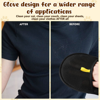 🔥BUY 1 GET 1 FREE🔥🐾🧤 Pet Hair Remover Electrostatic Gloves – Double-Sided Efficient, Soft Silicone & Washable Reusable (Versatile Home+Car)!