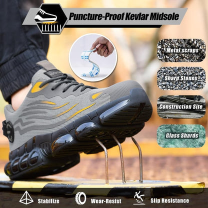 Knob Anti-Smash Anti-Slip Safety Sneakers - Durable & Stylish Footwear for Work & Outdoor Activities