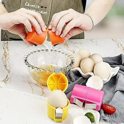 Efficient Egg Cracking Tool, Handy Egg Separator