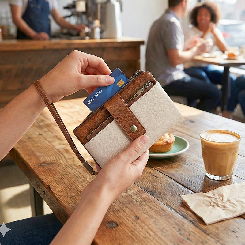 Women's RFID Blocking Leather Wallet