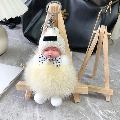 🧸 Soft Plush Doll Keychain