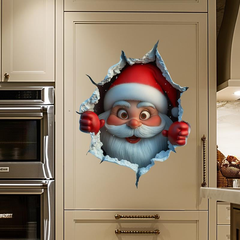 🎅Santa's Surprise 3D Wall Decals