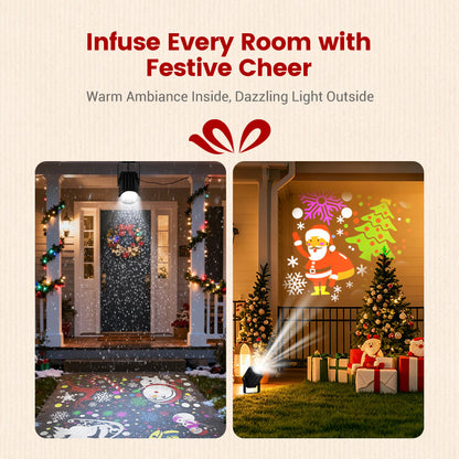 🎁Christmas Hot Sale 🎅Rotating LED Christmas Pattern Projector Light