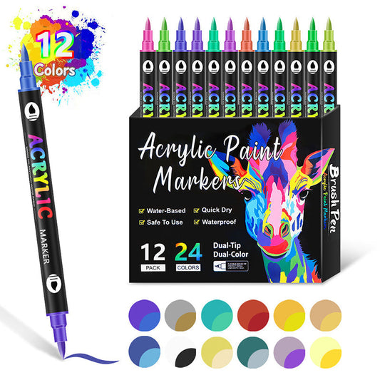 🌈Dual Tip Acrylic Paint Pen Marker