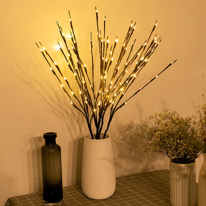 🎄LED Willow Branch Lights Battery-Powered Twig Light