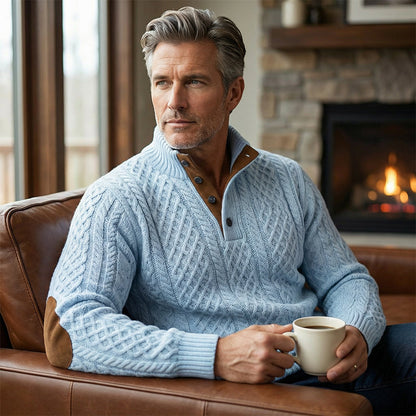 🧥Luxury Comfort | Men‘s Textured Jacquard Sweatshirt | Everyday Essential 🔥