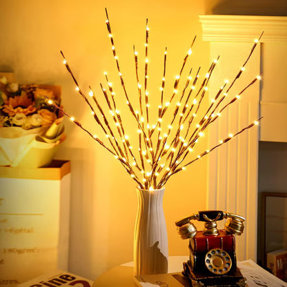 🎄LED Willow Branch Lights Battery-Powered Twig Light