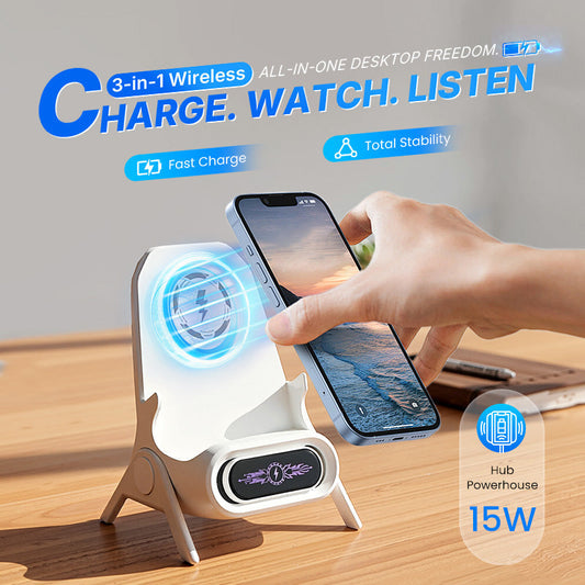 🔥2026 Mini Chair Wireless Fast Charger Multifunctional Phone Holder — Adapts to All Phones