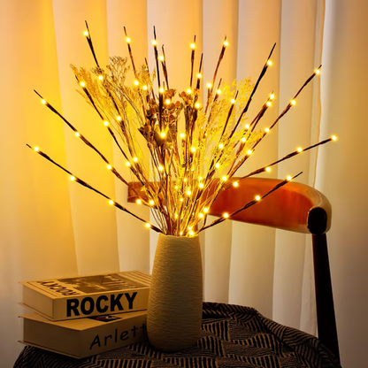 🎄LED Willow Branch Lights Battery-Powered Twig Light