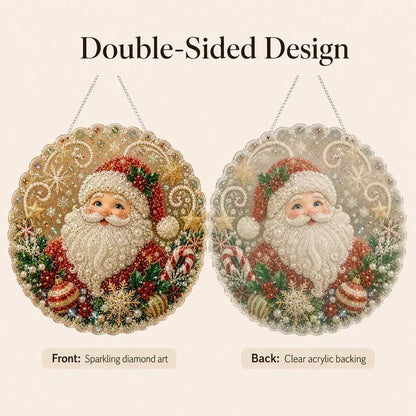 🎄Christmas Pearl Diamond Art Hanging Ornament Kit | Resistant Non-Fading Pearl Beads DIY Handmade Holiday Hanging Decor 🎅💎
