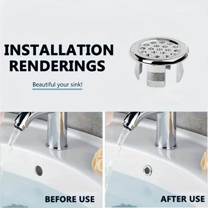 🚿 Sink Overflow Hole Cover – Instantly Hide Unsightly Sink Openings ✨