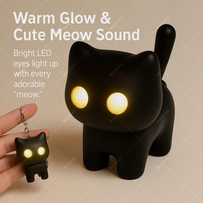 🌙 🌟Black Cat Night Light Keychain