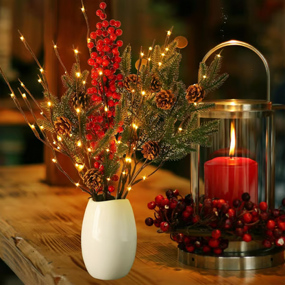 🎄LED Willow Branch Lights Battery-Powered Twig Light