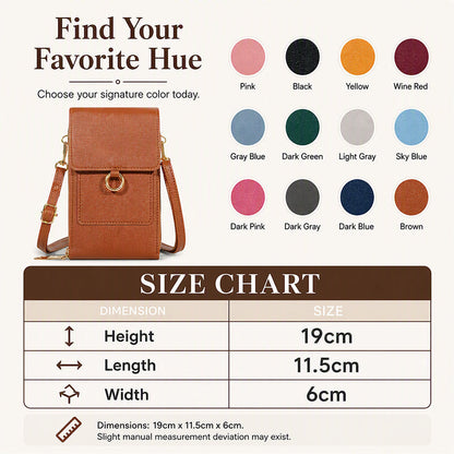🛍️👜 Anti-Theft Touchscreen Crossbody Phone Bag