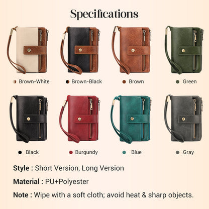 Women's RFID Blocking Leather Wallet