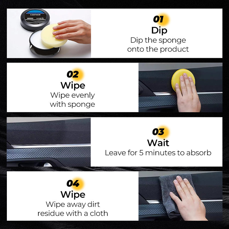 🔥Leader Cleaning And Care Cream & Cleaning Paste For Leather Care