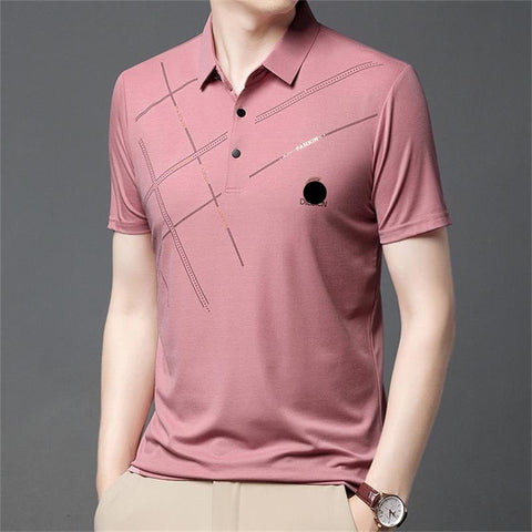 Men's Ice Silk Stretch Shirt – Waterproof, Quick-Dry & Eco-Friendly – Cool Breathable Tech Fabric Shirt 🌿