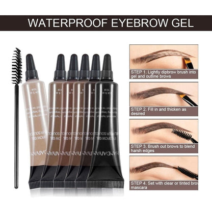 ⏳Buy 1 Get 1 Free ⭐Long-lasting Waterproof Smudge-proof Liquid Eyebrow Gel/Tint(With Free Brush)