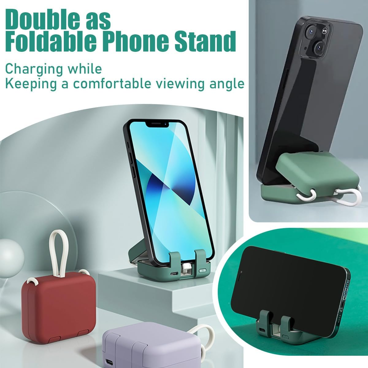 🎉Summer Hot Sale 50% OFF🎉Portable Wireless Charging Treasure Mobile Phone Holder⚡