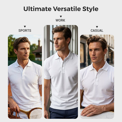 Men's Quick-Dry Short-Sleeve Lapel T-Shirt