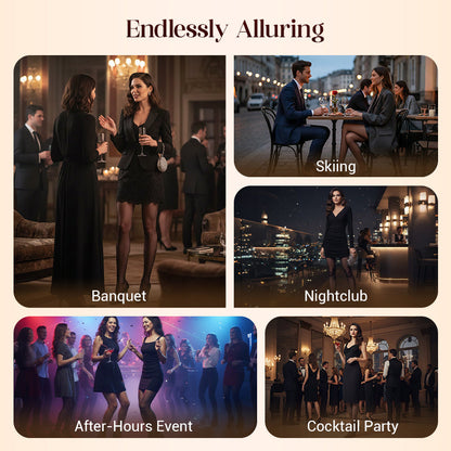 Value Bundle: 8D Oil-Sheen Rose Lace Stockings