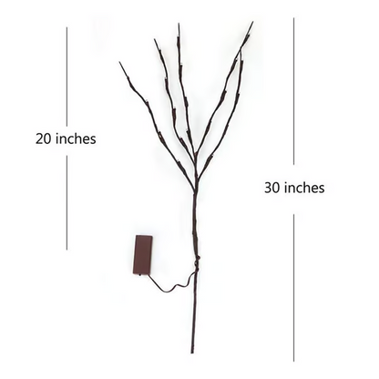 🎄LED Willow Branch Lights Battery-Powered Twig Light