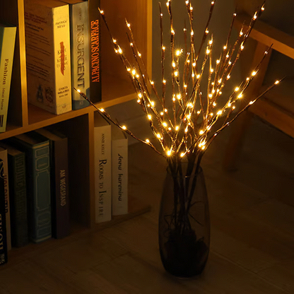 🎄LED Willow Branch Lights Battery-Powered Twig Light