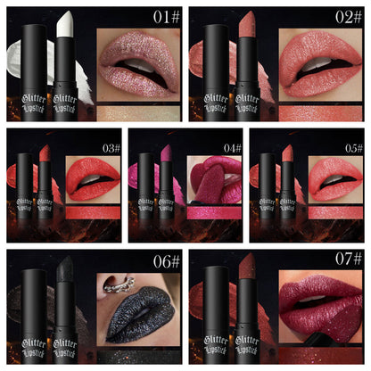 😍💋Buy 1 Get 1 Free💋Matte Long-lasting Lipstick With Fine Glitter