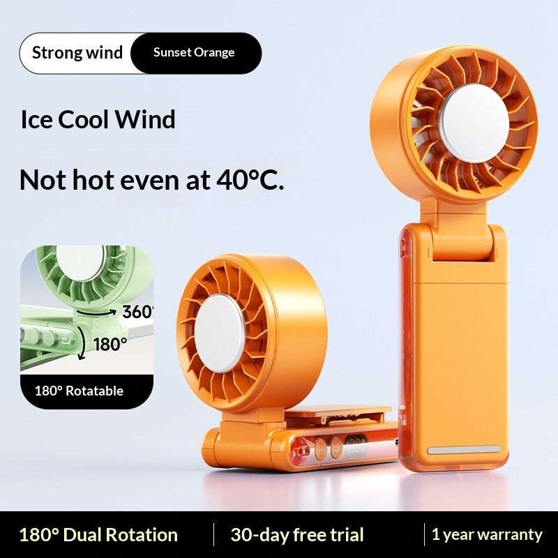 🌀【Table and Waist Fan with Long Battery Life】—— Clip it to your belt or set it on the table: Wherever you are, you’ll stay nice and cool!❄️💨