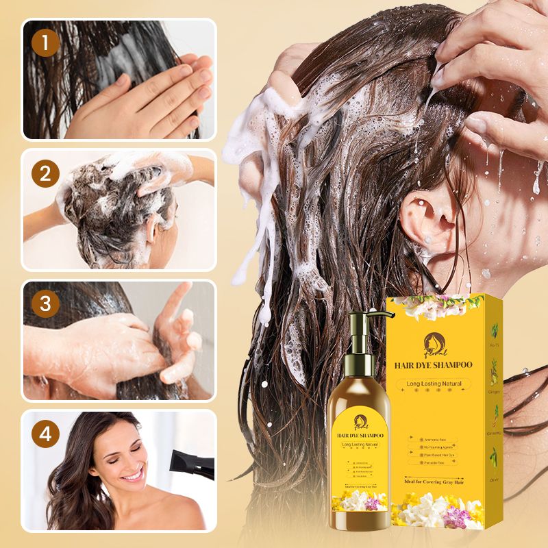 🎁Long Lasting Natural Hair Dye Shampoo