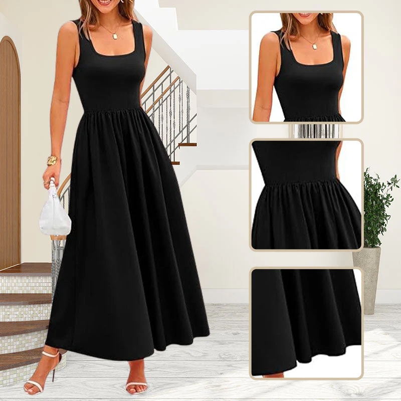 💥Women's Flared T-Shirt Midi Dress — Effortlessly Chic 🌟