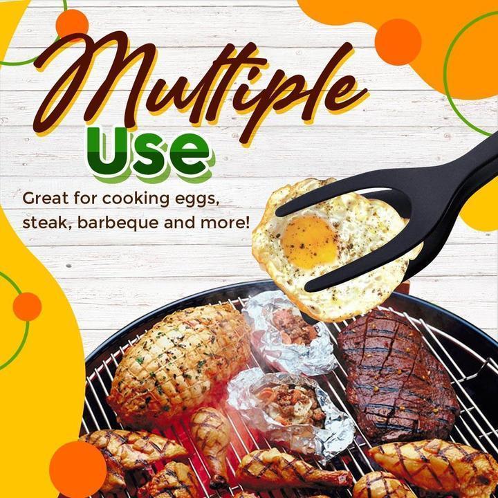 🌞Summer Hot Price !!🔥2 In 1 Grip Flip Tongs