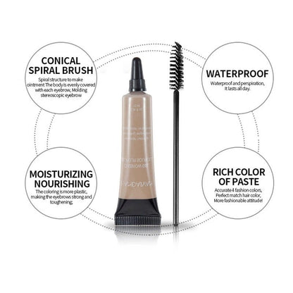 ⏳Buy 1 Get 1 Free ⭐Long-lasting Waterproof Smudge-proof Liquid Eyebrow Gel/Tint(With Free Brush)