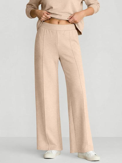 ✨Women's 2 Piece Outfits V Neck Lounge Set | Raglan Long Sleeve Top & Wide Leg Pants