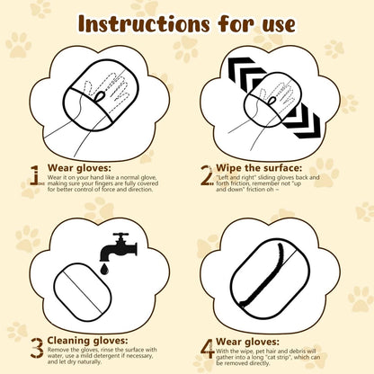 🔥BUY 1 GET 1 FREE🔥🐾🧤 Pet Hair Remover Electrostatic Gloves – Double-Sided Efficient, Soft Silicone & Washable Reusable (Versatile Home+Car)!
