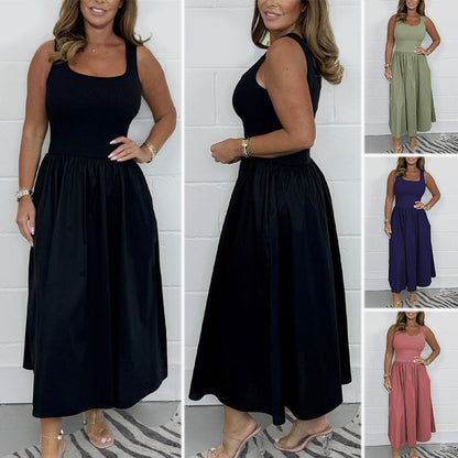 💥Women's Flared T-Shirt Midi Dress — Effortlessly Chic 🌟