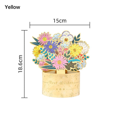 3D Flower Standing Greeting Cards（Give mom the unique love that blooms like a flower）