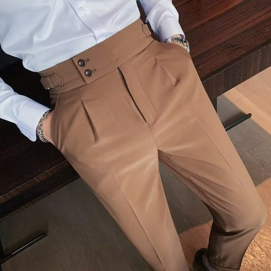 🔥[Best Sellers] 💥Men's Solid Color Straight Casual Trousers