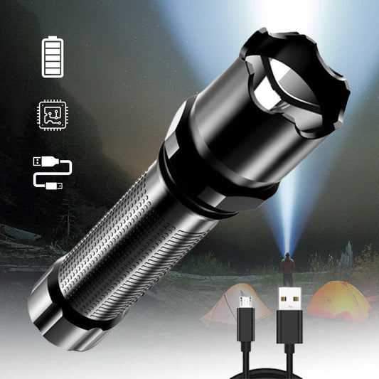 💥USB Chargeable Portable Outdoor Flashlight