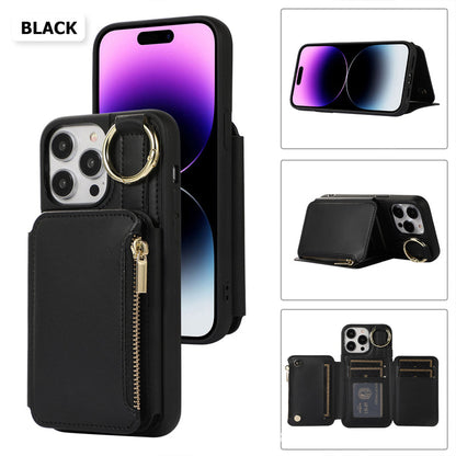 Lanyard Shockproof Phone Case with Ring & Card Holder