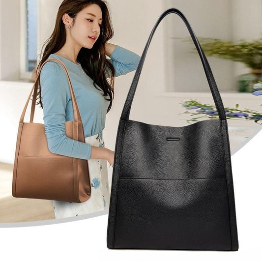 🔥Solid color leather shoulder bag