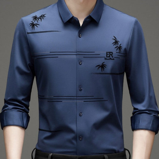 🔥Men's Casual Trendy Printed Long Sleeve Shirt