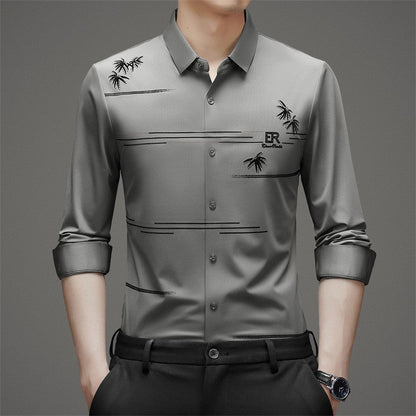 🔥Men's Casual Trendy Printed Long Sleeve Shirt