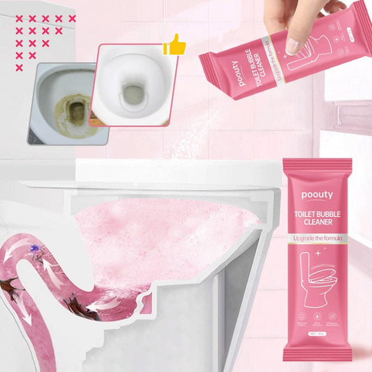 🔥Pink Quick Foaming Toilet Bowl Cleaner - Powder Packs