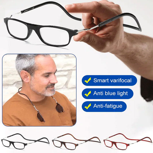 🔥Magnetic Neck Hanging Anti-Lost Anti-Blue Light Reading Glasses